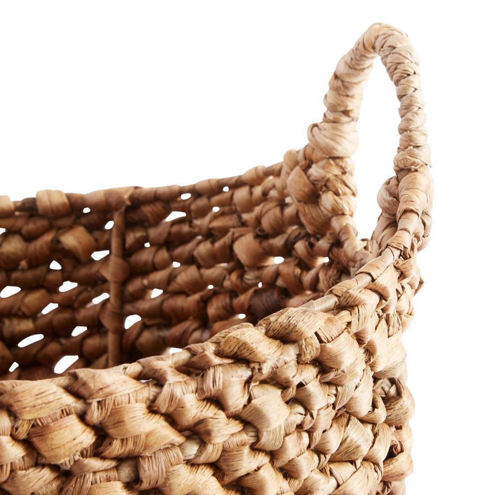 basket basha braided korv punutud water hyatcint vesihüatsint with handles käepidemetega natural naturaalne looduslik scandi design practical