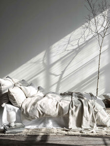 Linen pillowcase Offwhite 50x60