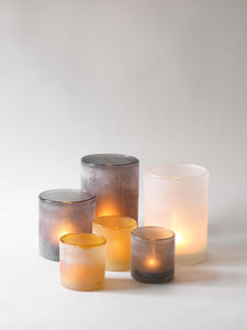 Candle holder Frost Amber M
