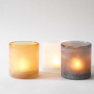 Candle holder Frost Amber M