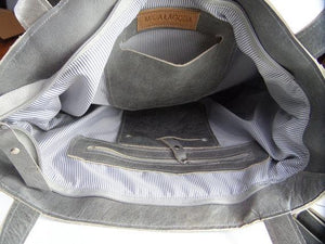 Leather Bag Grey