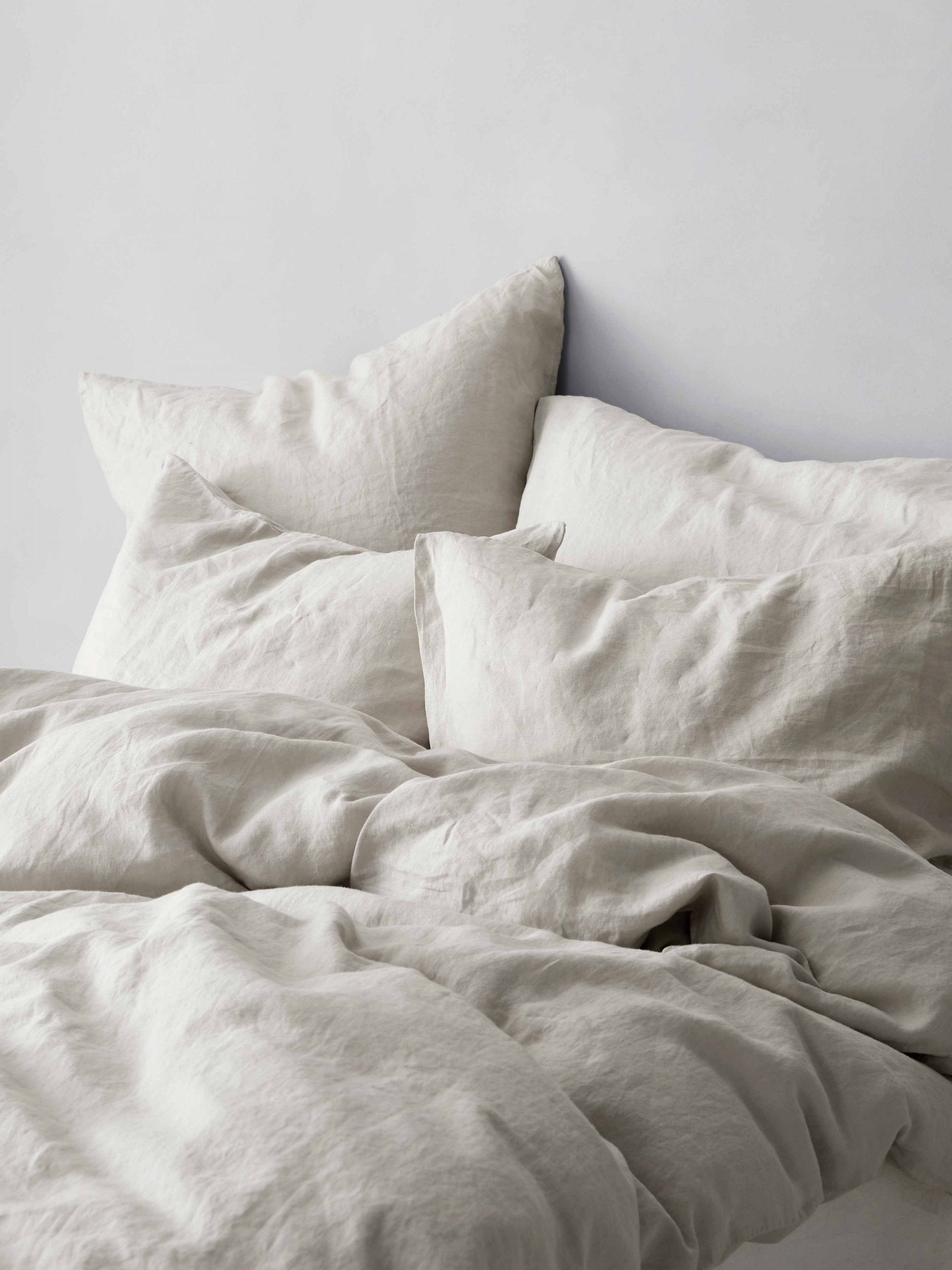 Linen pillowcase Warm grey 50x60