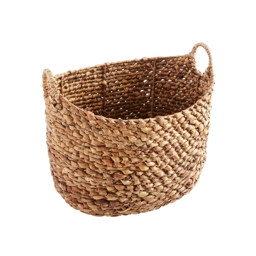 basket basha braided korv punutud water hyatcint vesihüatsint with handles käepidemetega natural naturaalne looduslik scandi design practical