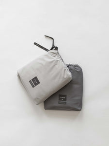 Pillowcase organic cotton, dark grey 50x60