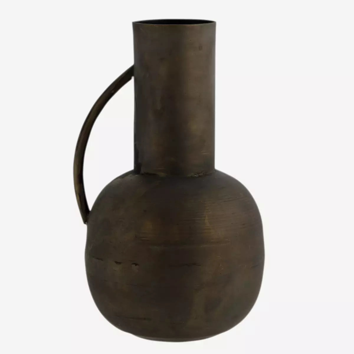 Iron vase with handle