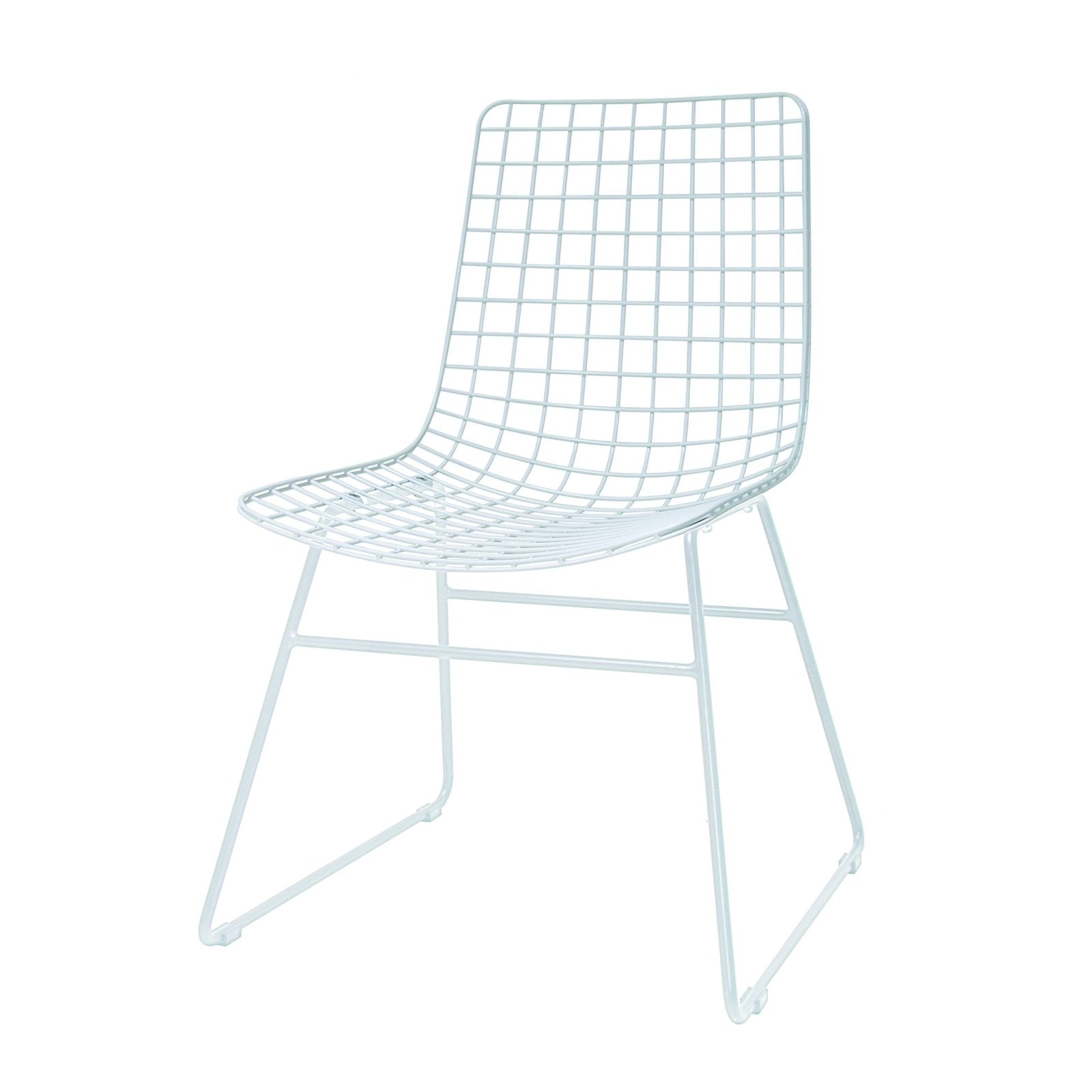 Metal Wire Chair White