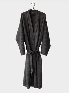 Cotton bathrobe Charcoal S/M